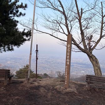 今日は靄っていた