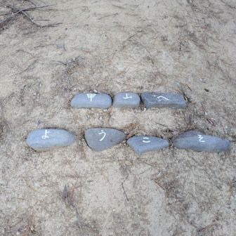 下山途中に発見(笑)
埋め込まれていました(笑)
行きはまたいでしまい気が付きませんでした(汗)