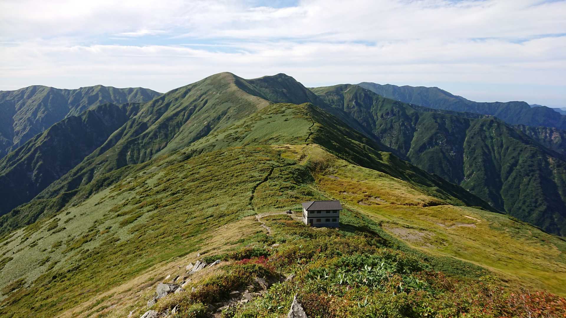 朝日連峰（日暮沢→狐穴小屋）-2023-07-22~23- / 2236の登山データ