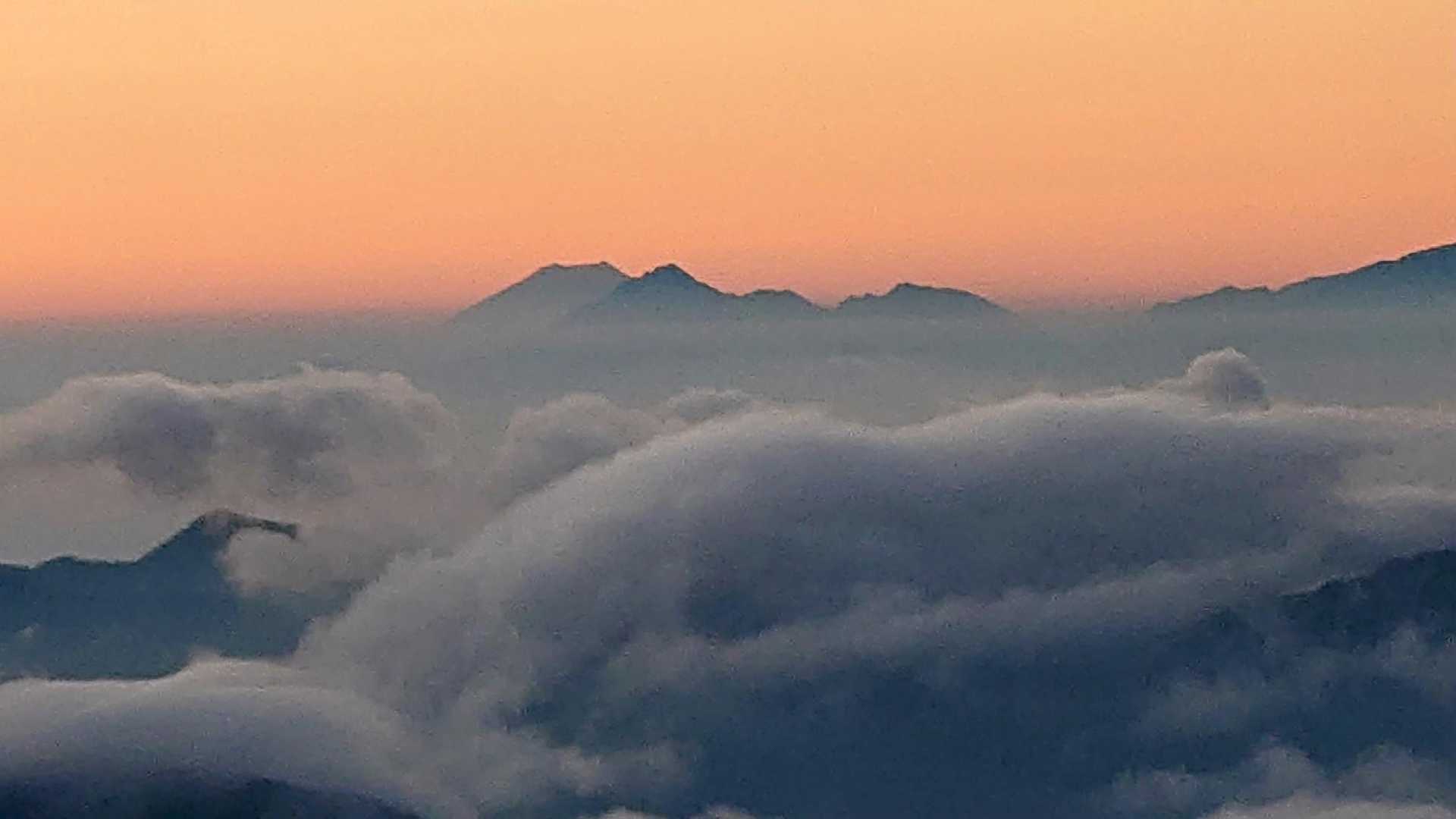 北岳と富士山🎉