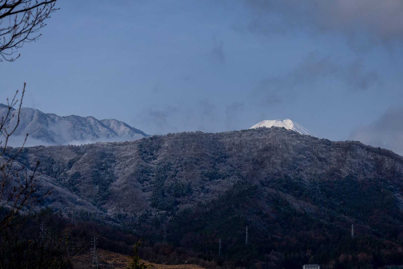 進むにつれて富士山が見えなくなった