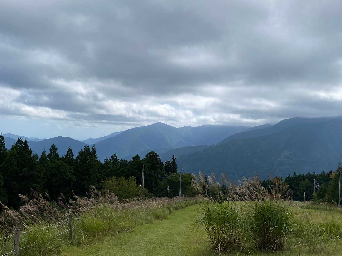 今回の眺望はここが一番でした😅雲早山、高城山方面
