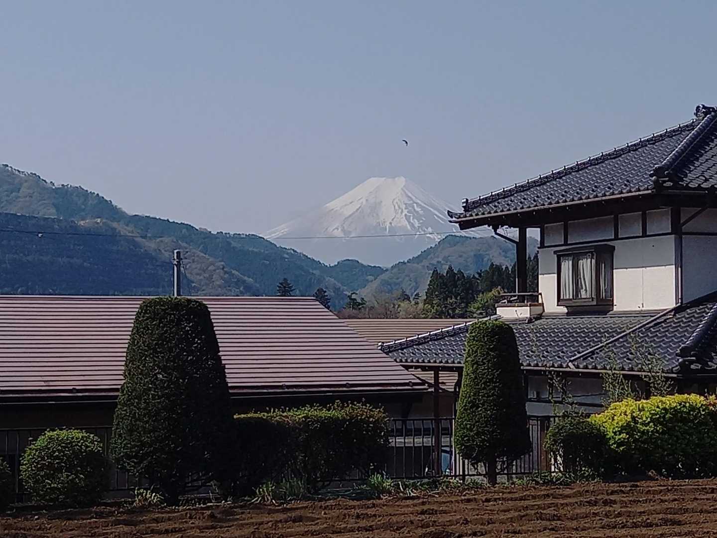 上真木バス停-大神社-お伊勢山-花咲山登山口-花咲山-叉平 縦走コースの写真
