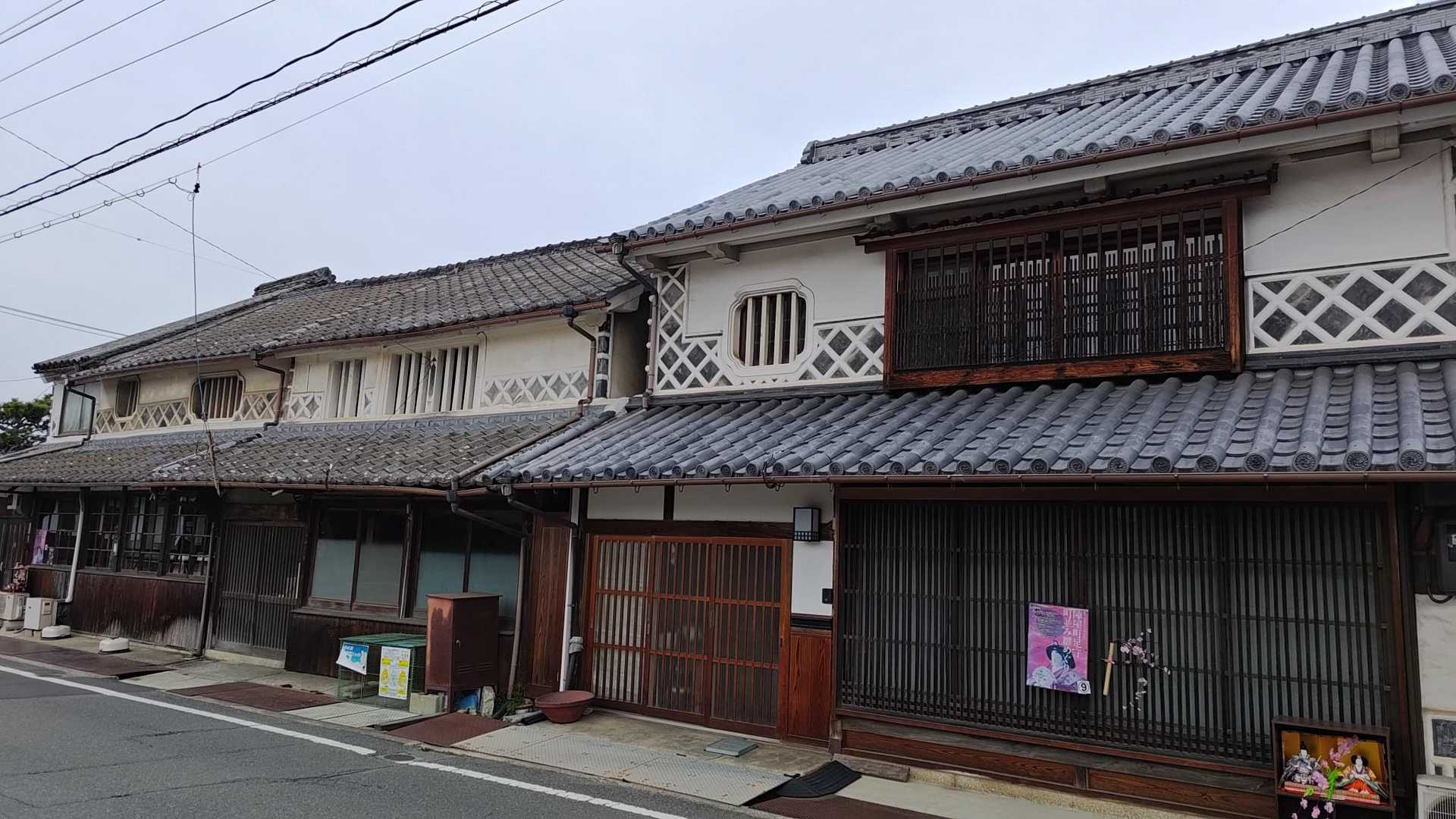 足守の白壁の町並み、めっちゃ好きです。