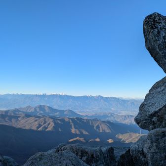 大日岩から見た南アルプス