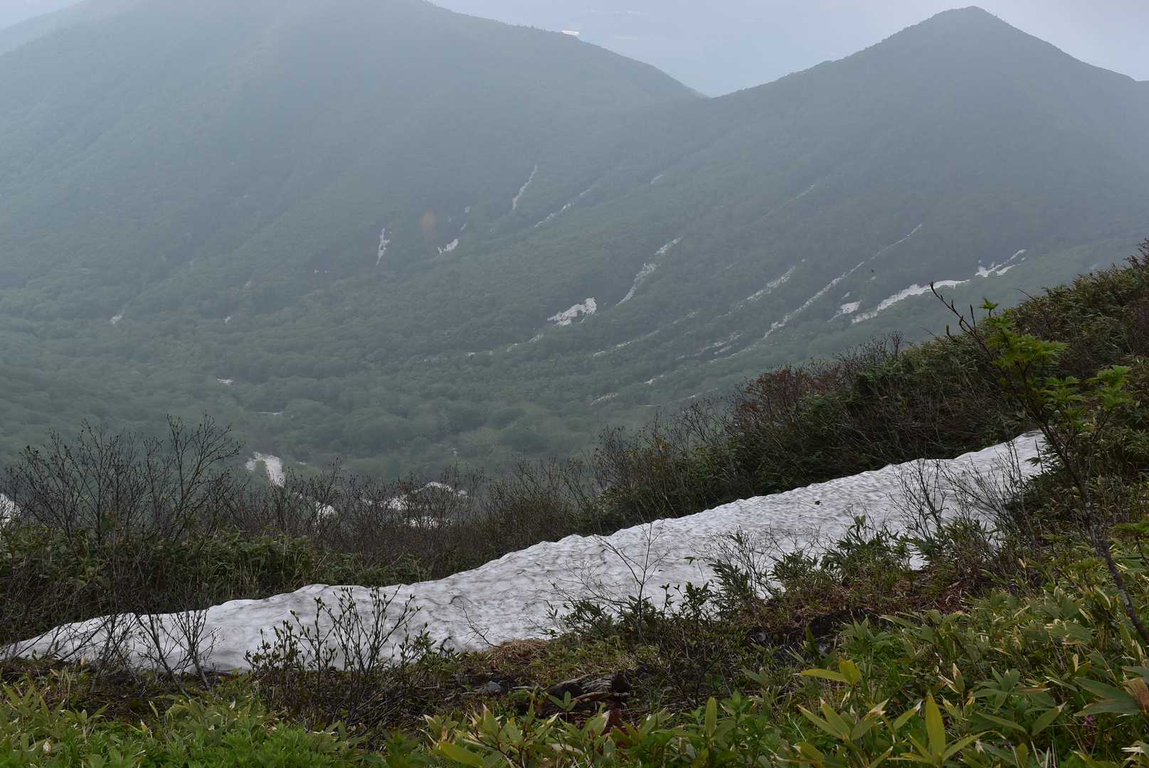 刈田峠-前山-杉ヶ峰-屏風岳-南屏風岳-不忘山-白石女子校 縦走コースの写真