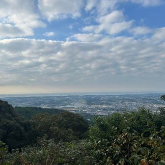 少し開けたところで海がみえました