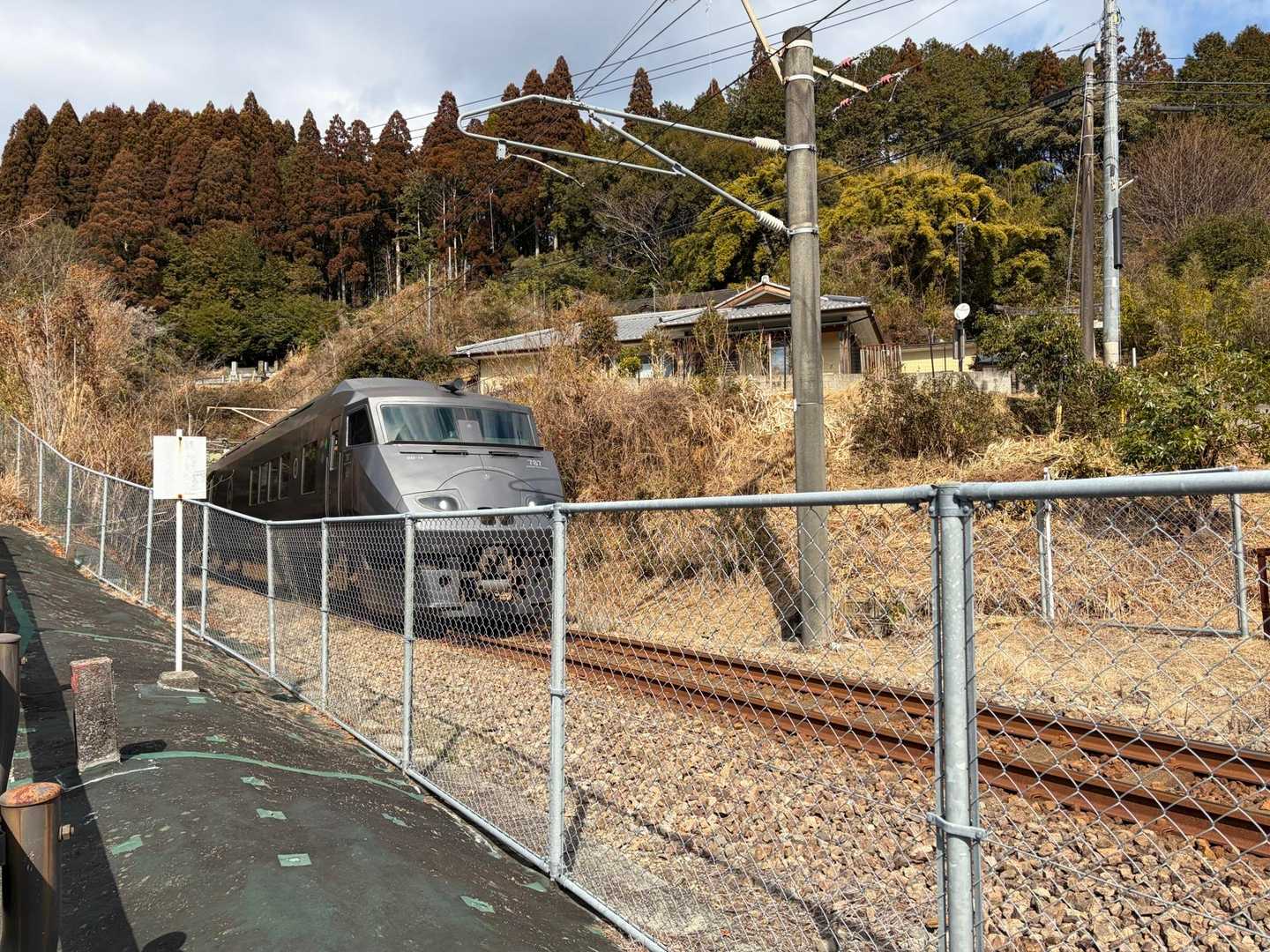 丁度列車が通ったので撮り鉄 📸✨
これは『787系にちりん』か？