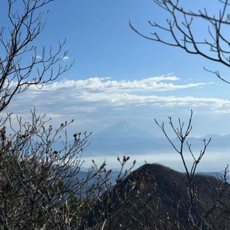 茅ヶ岳と富士山🗻