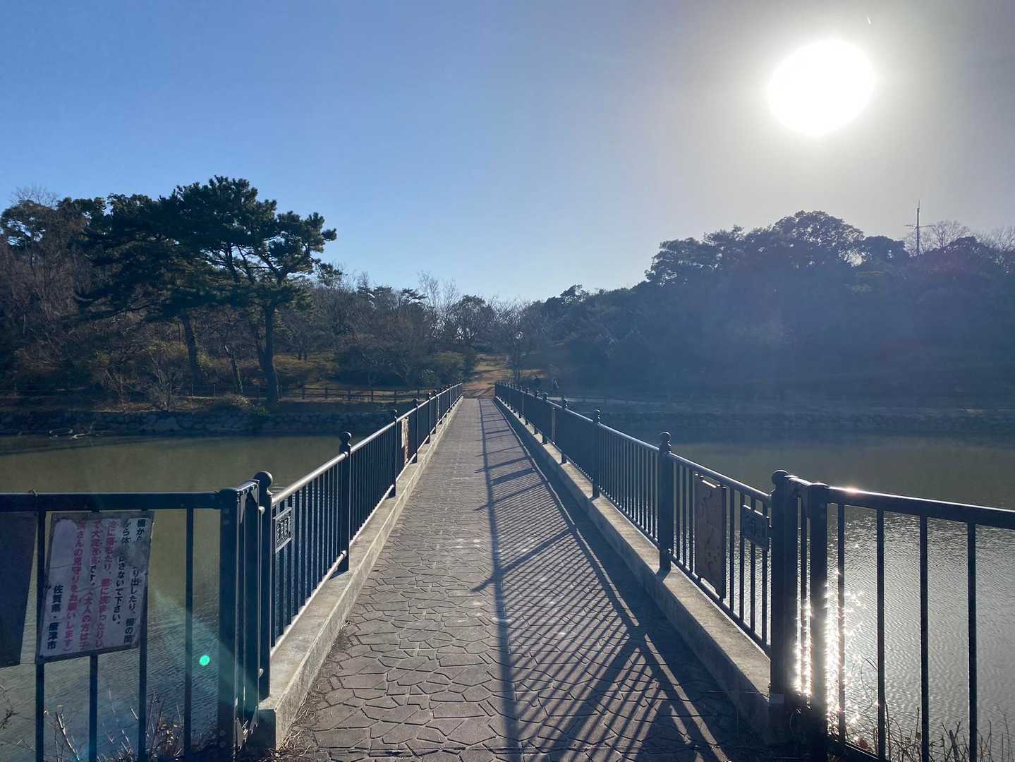 橋を走り抜けて〜〜🏃‍♀️💨