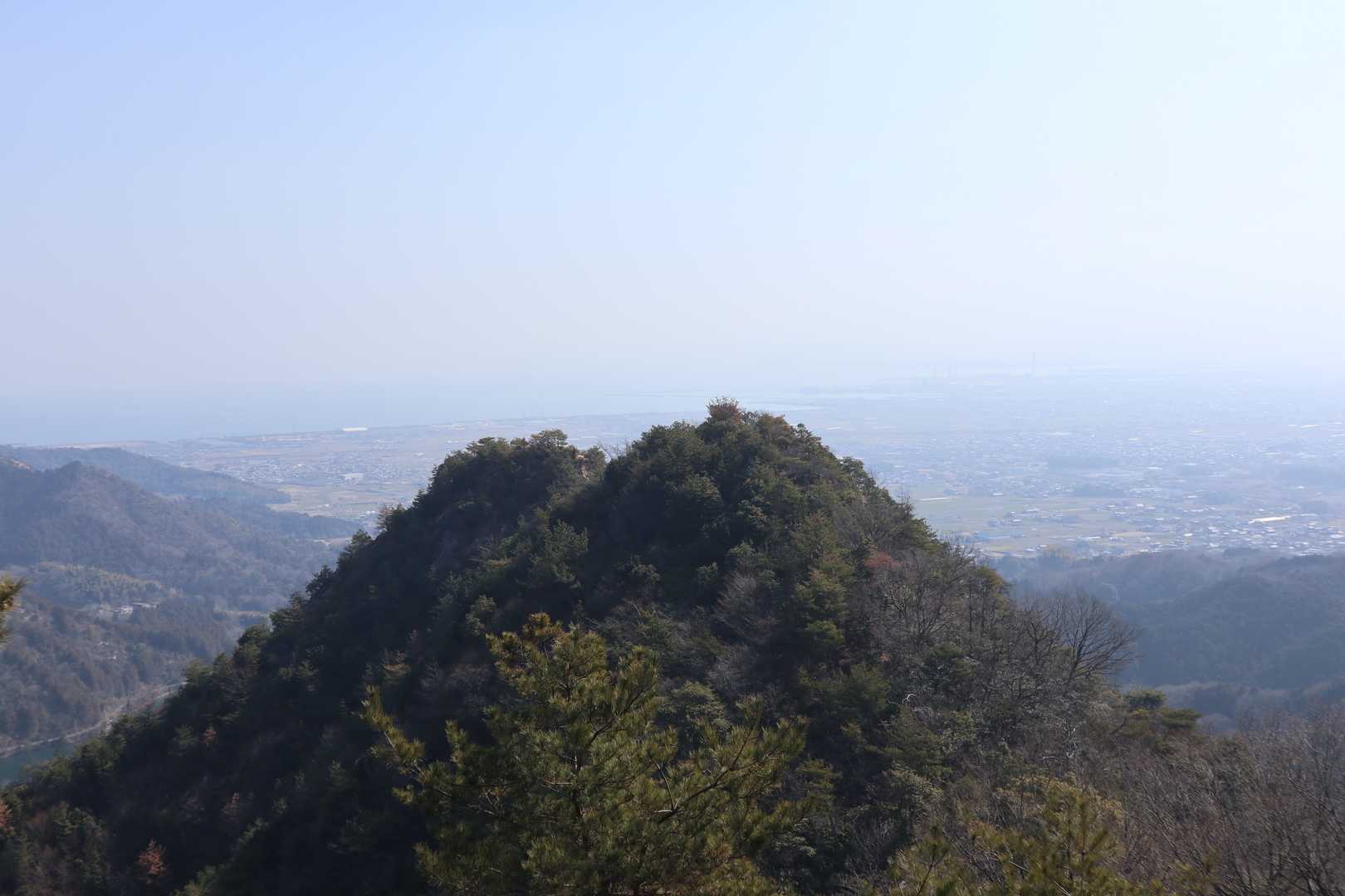 振り返って大黒山⛰マークの山