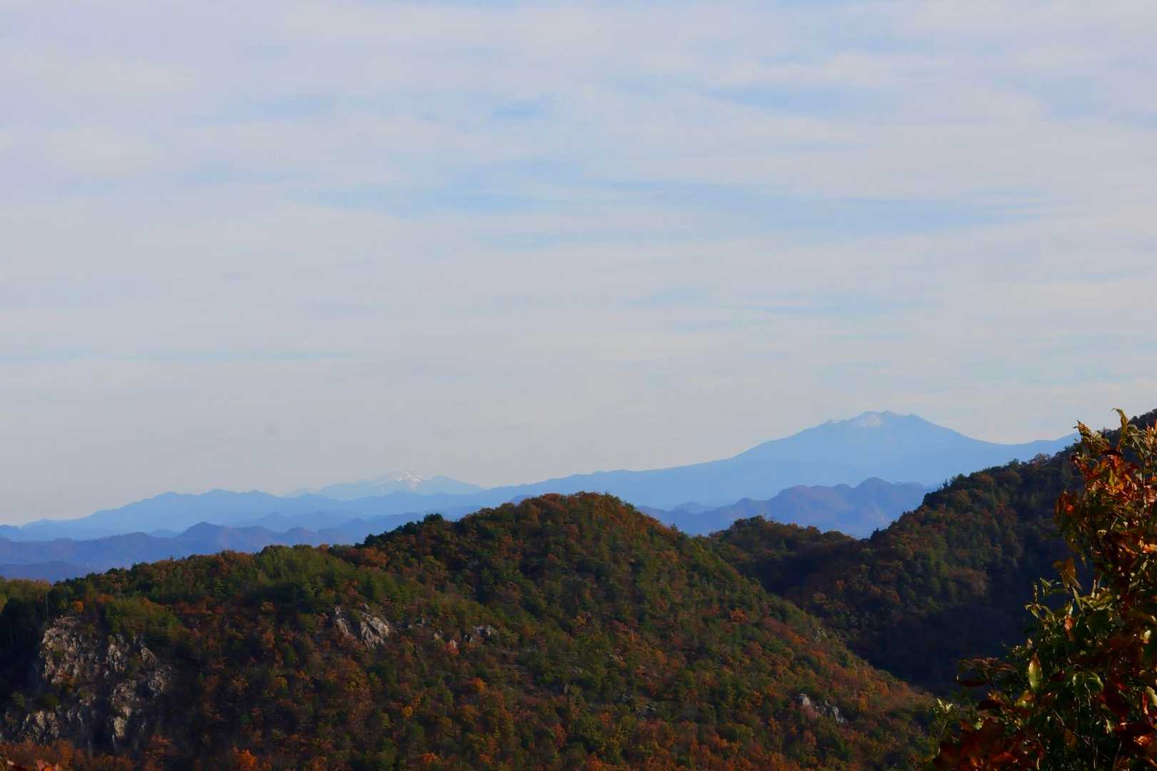 ここからは御嶽と乗鞍が見えた