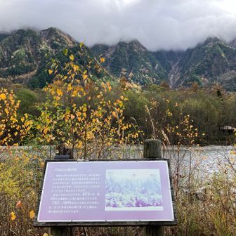 六百山と霞沢岳☁️
