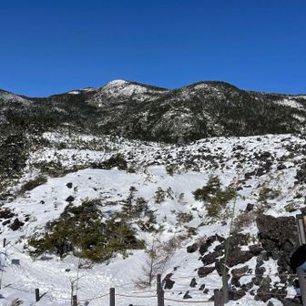 振り返って北横岳