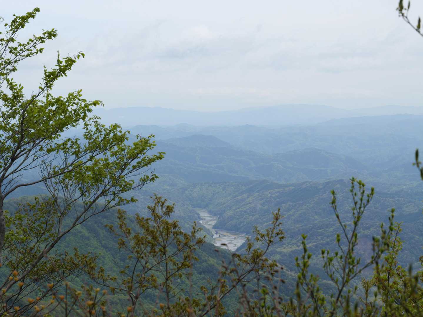 滝見コース入口-大万木山-大万木山権現-権現コース入口-横 周回コースの写真