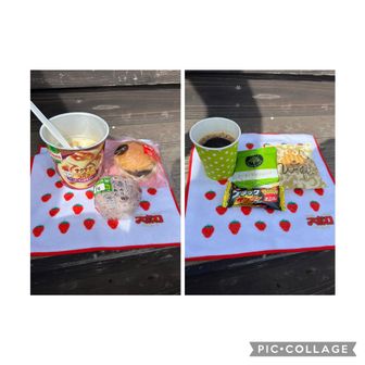 今日のランチ🍙とおやつ☕️
さすがに全部は食べないよ😋