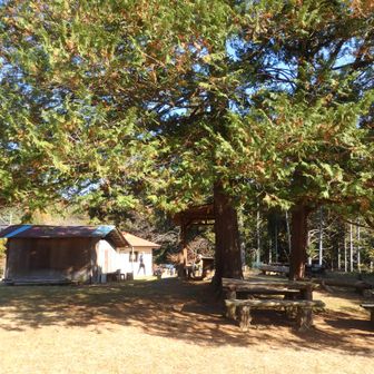 トイレも完備です。
このあたり『ユガテ』と言われていますが、ヤマレコによるとこの先に湯ヶ天山というのがあるようです。その他にも近くには『エビガ坂』『スカリ山』と、何語か考え込んでしまうような地名があります。