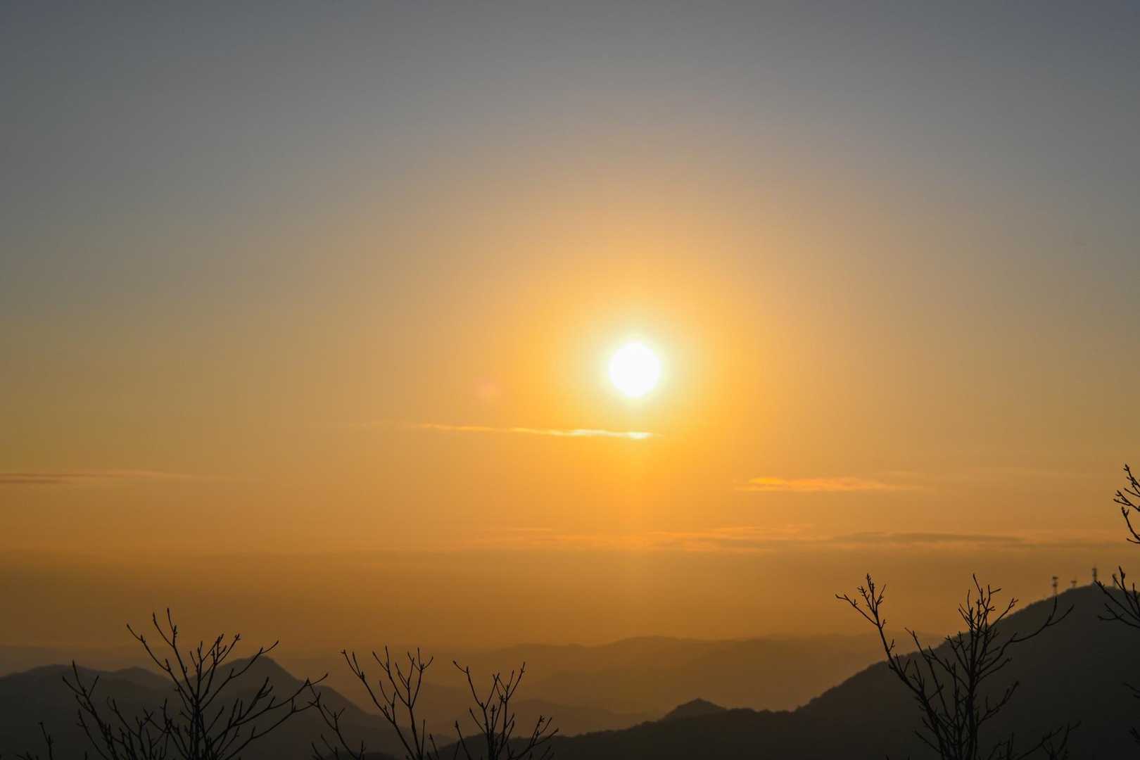 夕日を見ることができましたっ！
