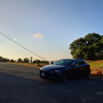 早朝6時半に焼米ヶ原の駐車場に到着。
一番乗り！