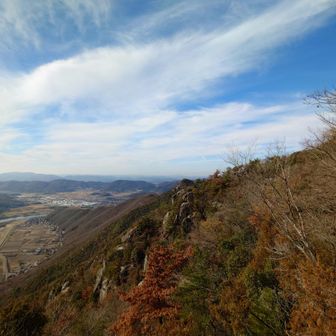 万富へ降る尾根。