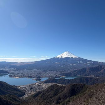 いつ来ても絶景(悪天候以外)
山中湖まで見えた👀