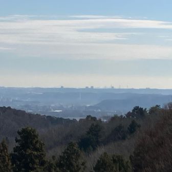 霞んでるけど何となく見えてるかな？