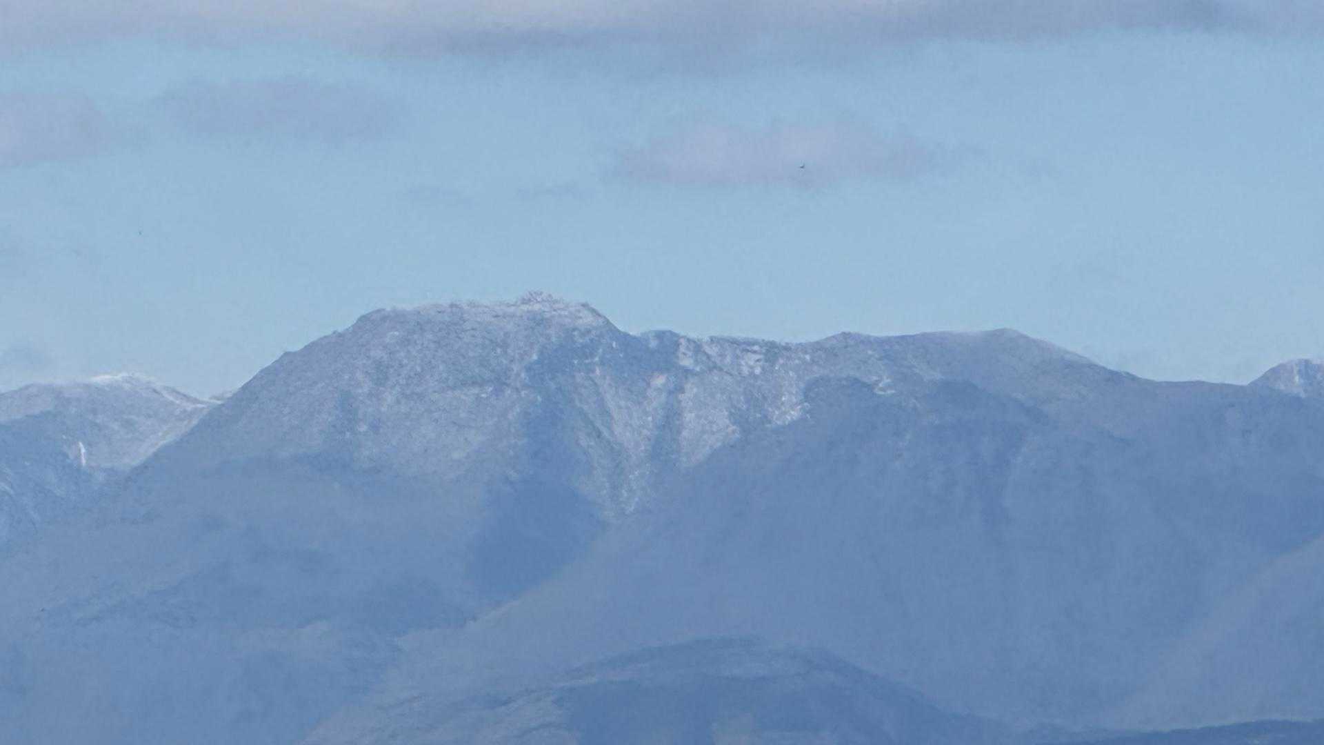 くじゅうは雪化粧