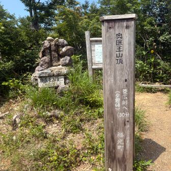 奥医王山登頂