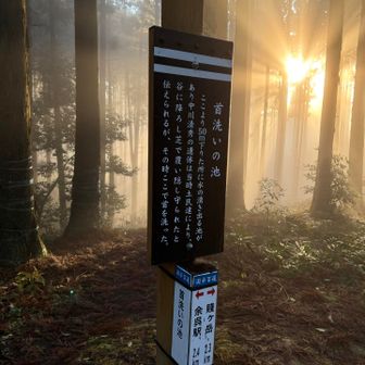 首洗いの池。怖くて見に行けませんでした､､､。