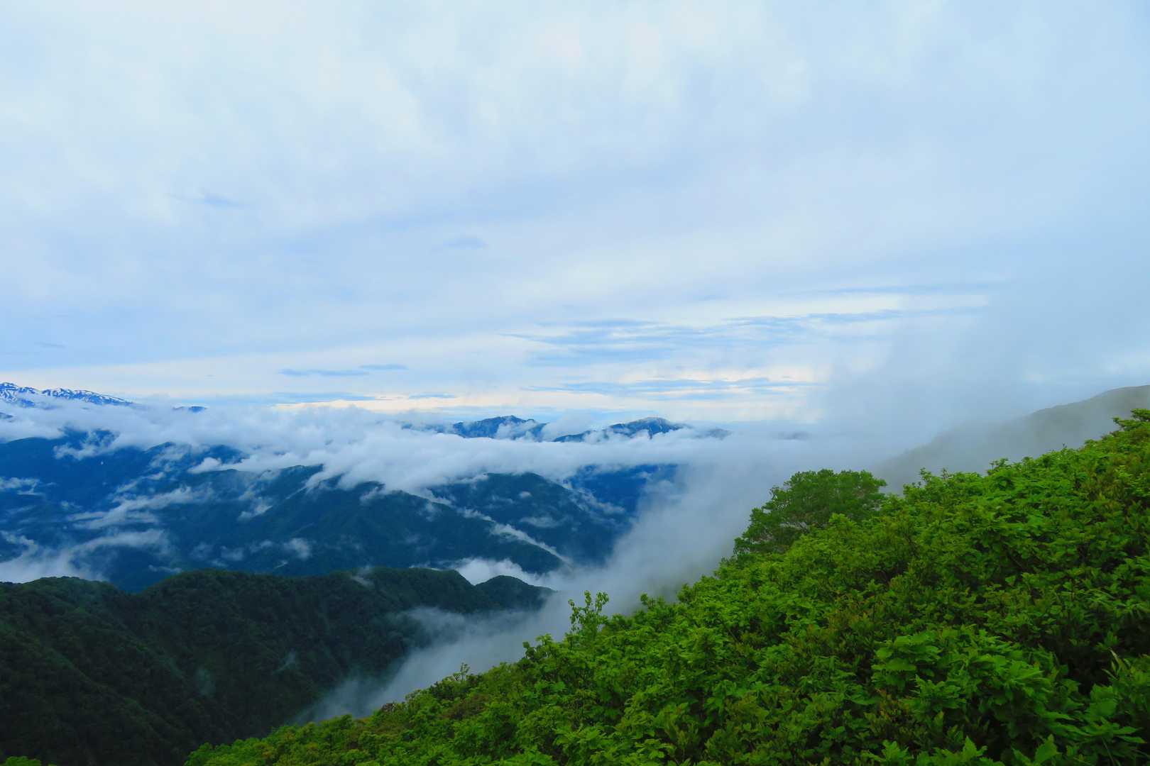 笈ヶ岳と大笠山⛰️