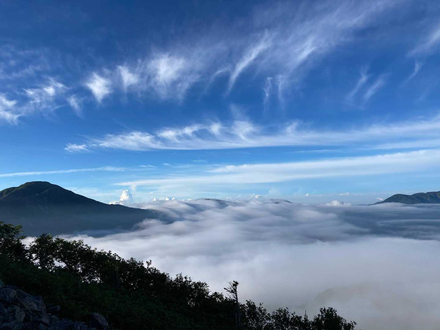聖岳登山口-小聖岳-聖岳-兎岳-小兎岳-中盛丸山-百間平- 縦走コースの写真