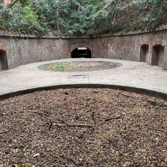 第3砲台跡　第２次大戦後撤去された