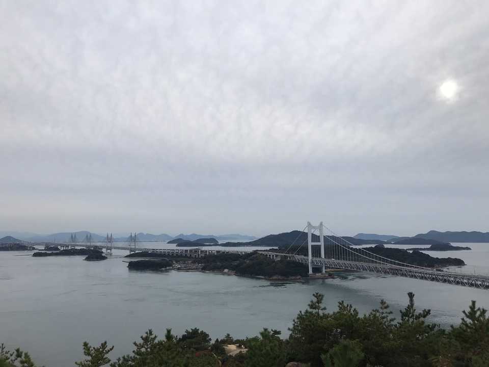 あっ、見えた！瀬戸大橋！！