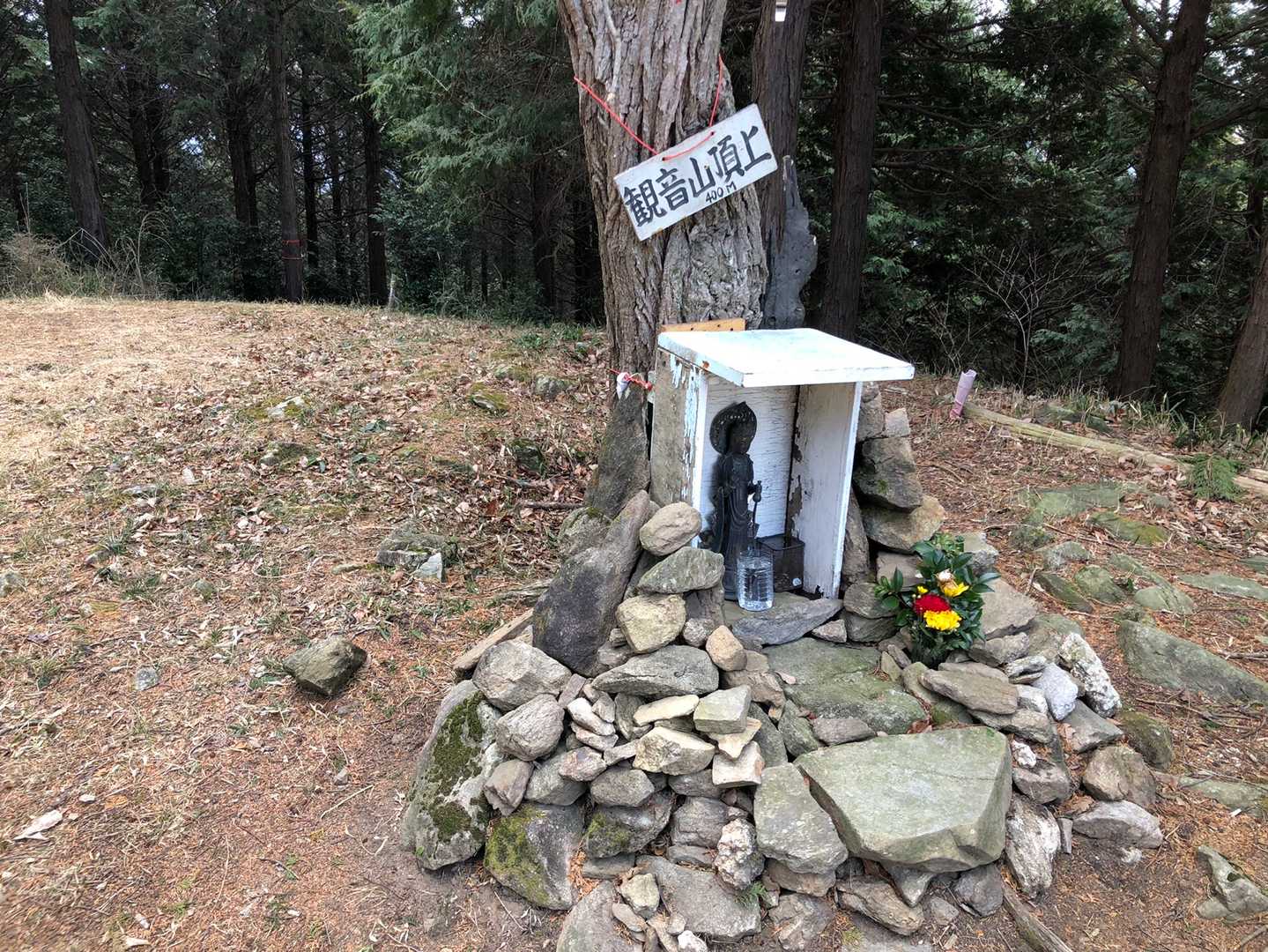 観音山登頂の証