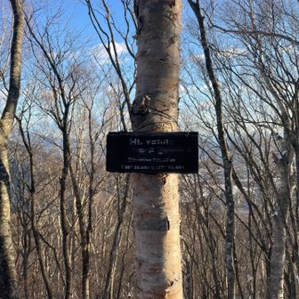 山頂表示板はこれだけ