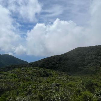 自然石展望台、今日は種子島は全く見えない。