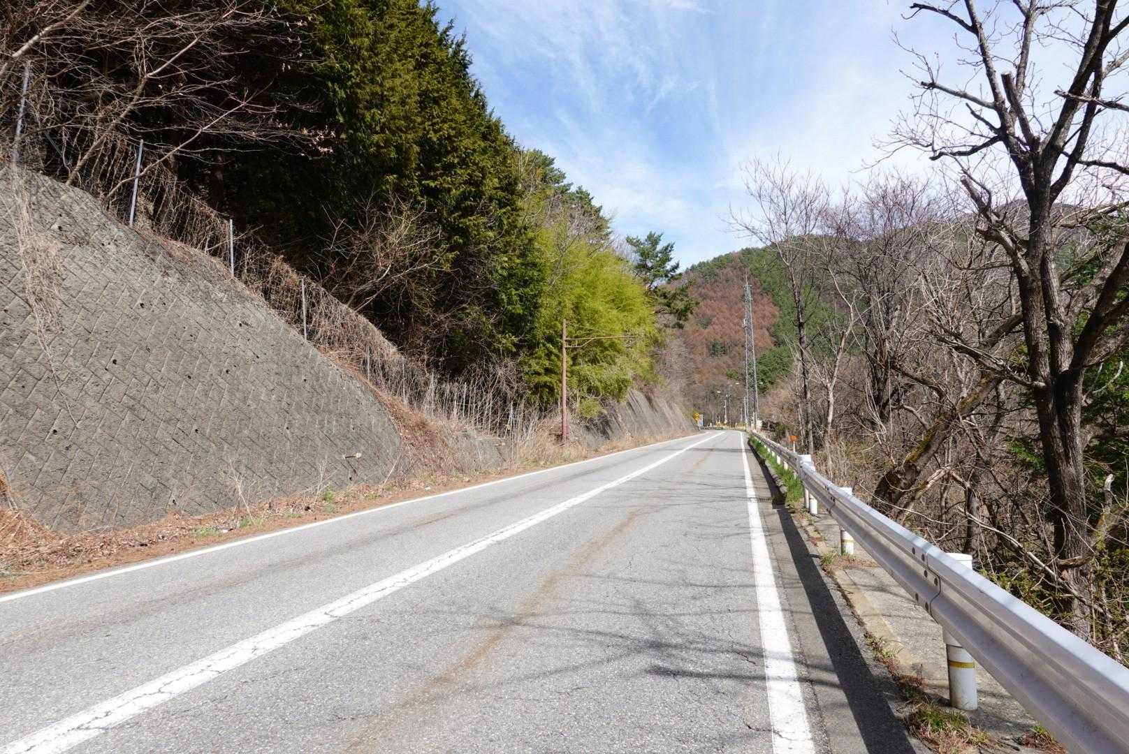 最後は国道で駐車場へ