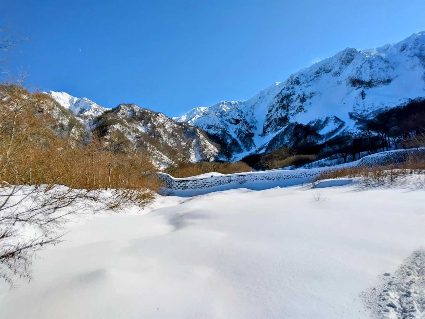 北壁と雪原‼️♥️