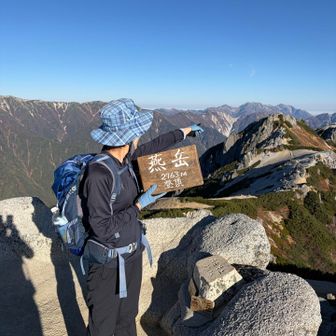 次は北燕岳にいきます