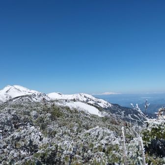 右のずっと奥の山は何？