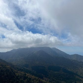 大山もガスってる