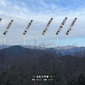 橋本山からの展望
見えてる山みんな登ったなぁ