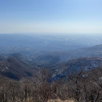 筑波方面はよく見えない。