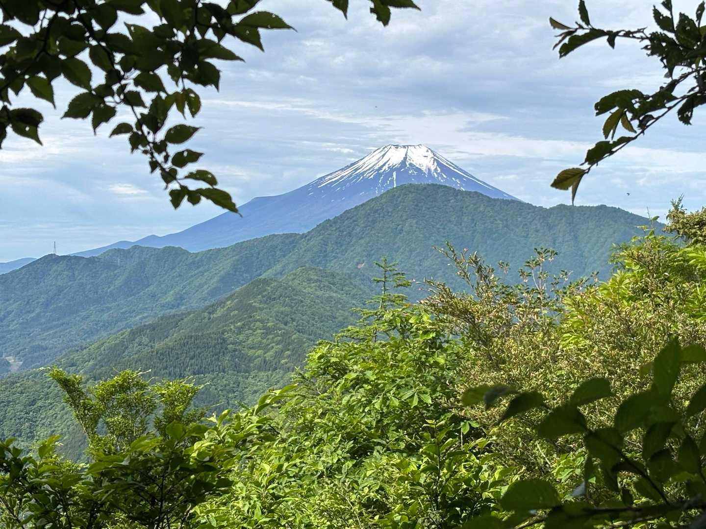 同じところからの富士山