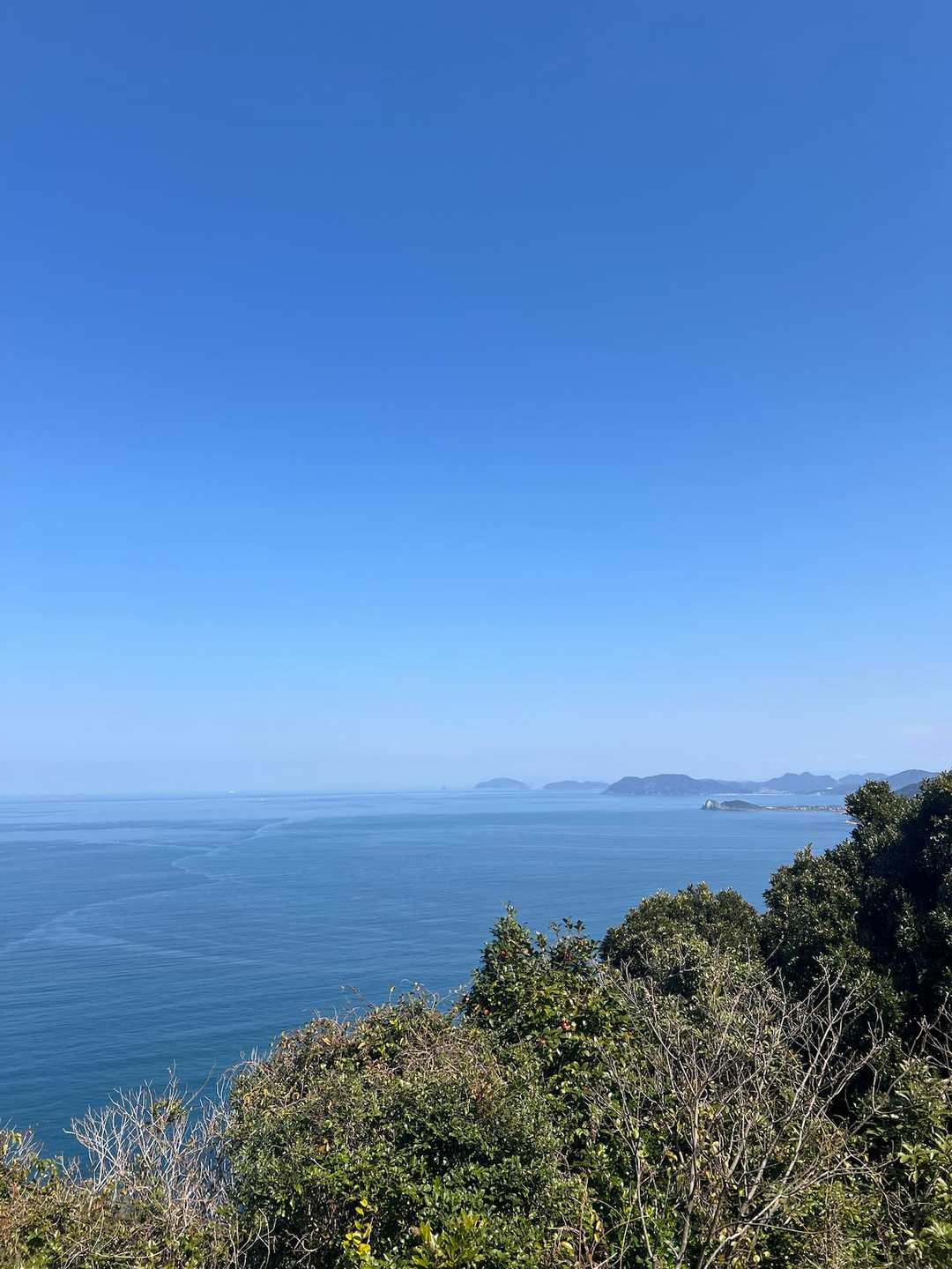 青い空と海