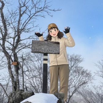 山頂にて、10年前にタイムスリップしてます