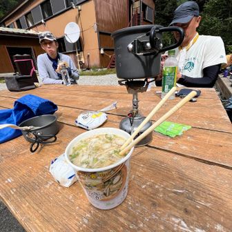 槍平小屋で、ランチ🍙