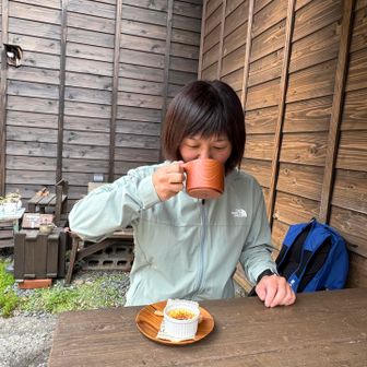 コーヒー☕️とクリームブリュレをいただきました😋