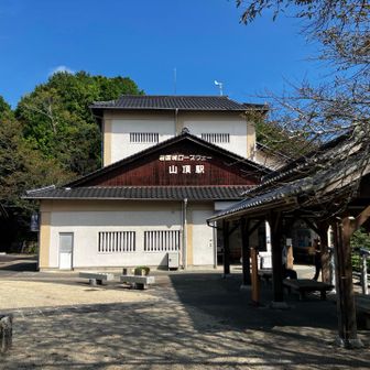 山頂駅に、気温は高くないが日差しのおかげで少し汗ばむ💦