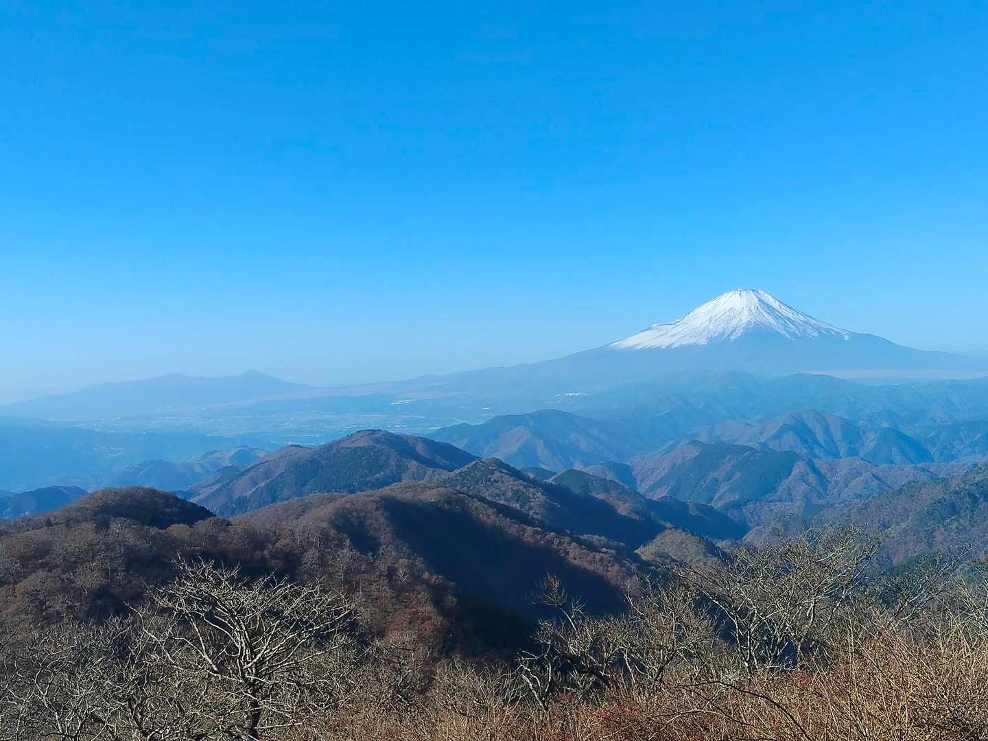 霞んでるけどキレイ🗻✨